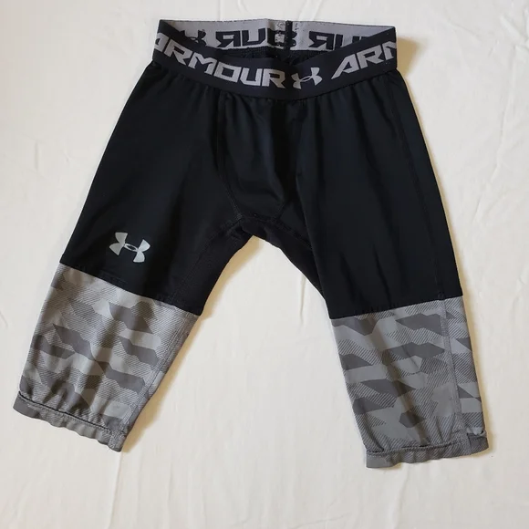 Under Armour Heatgear Sport Compression Tight Youth 3/4 Black Size Y Xs/JTP/EP - Picture 6 of 6